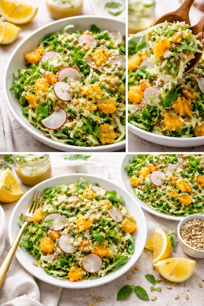 fennel and orange radish