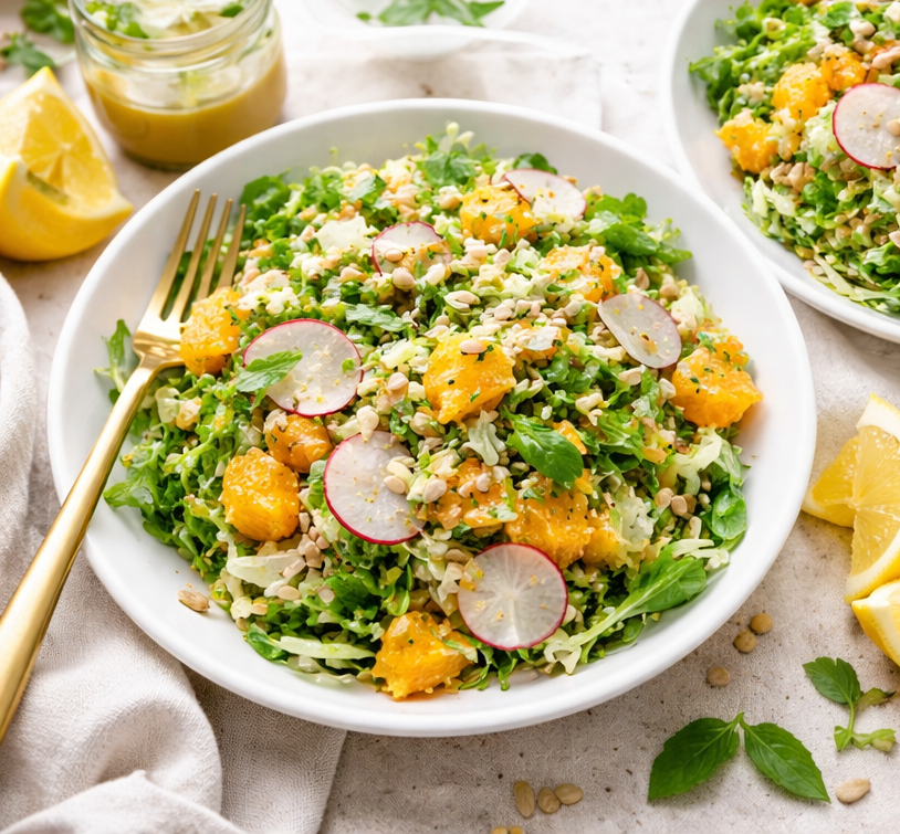 fennel and orange radish